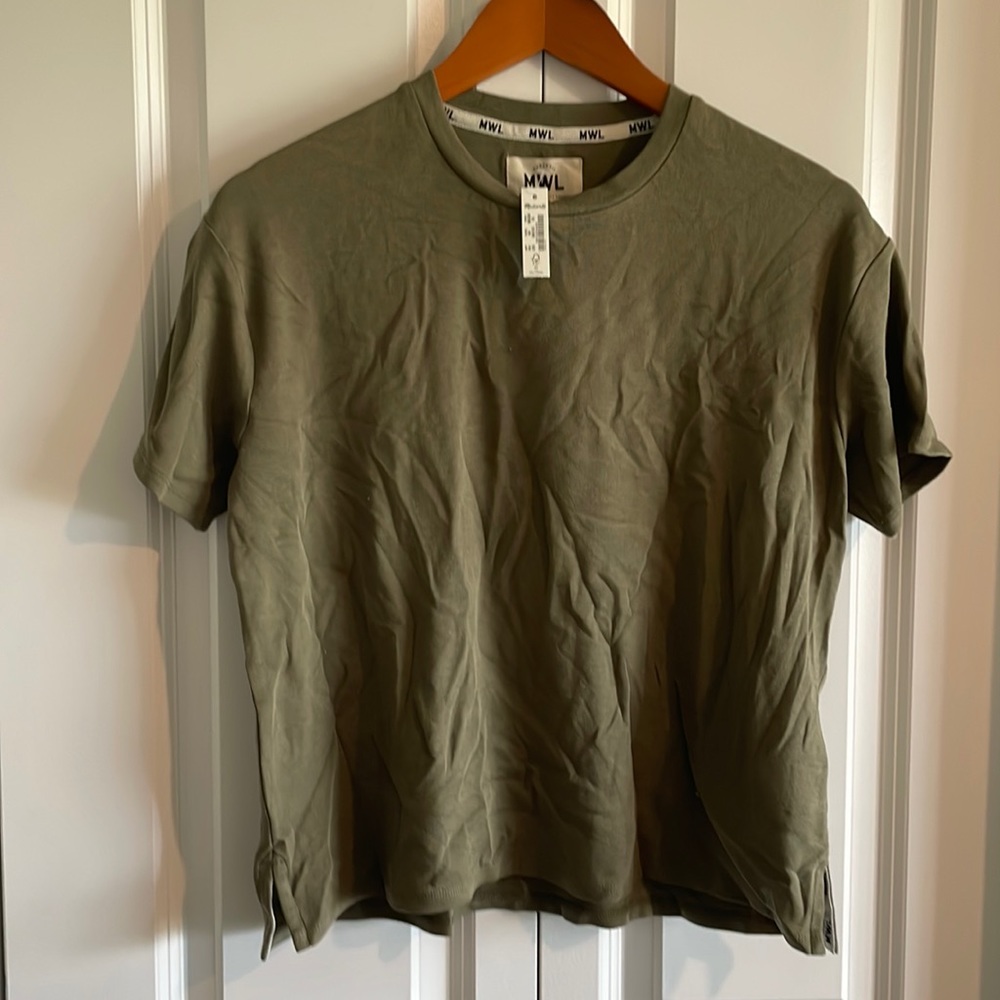 Madewell green shirt XS